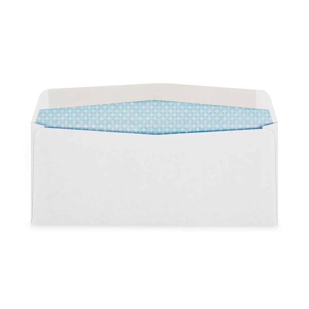 Quality Park Double Window Security-Tinted Check Envelope, #8 5/8, Commercial Flap, Gummed Closure, 3.63 x 8.63, White, 1,000/Box