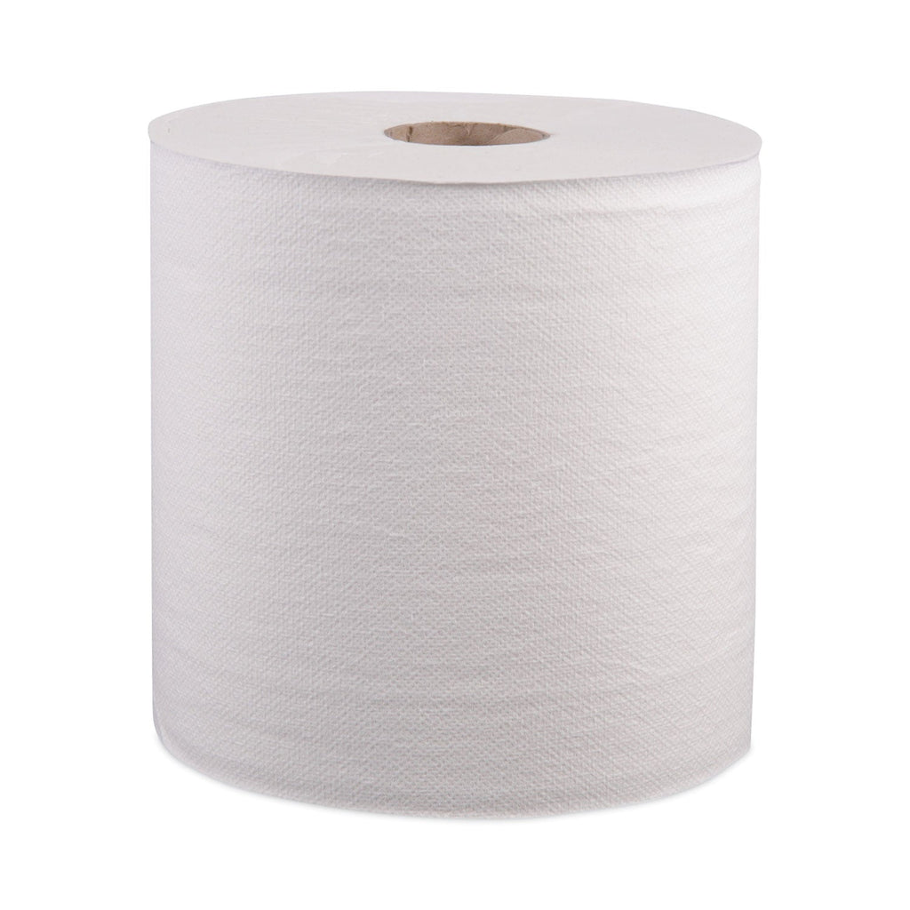 Windsoft Hardwound Roll Towels, 8" x 800 ft, White, 12 Rolls/Carton