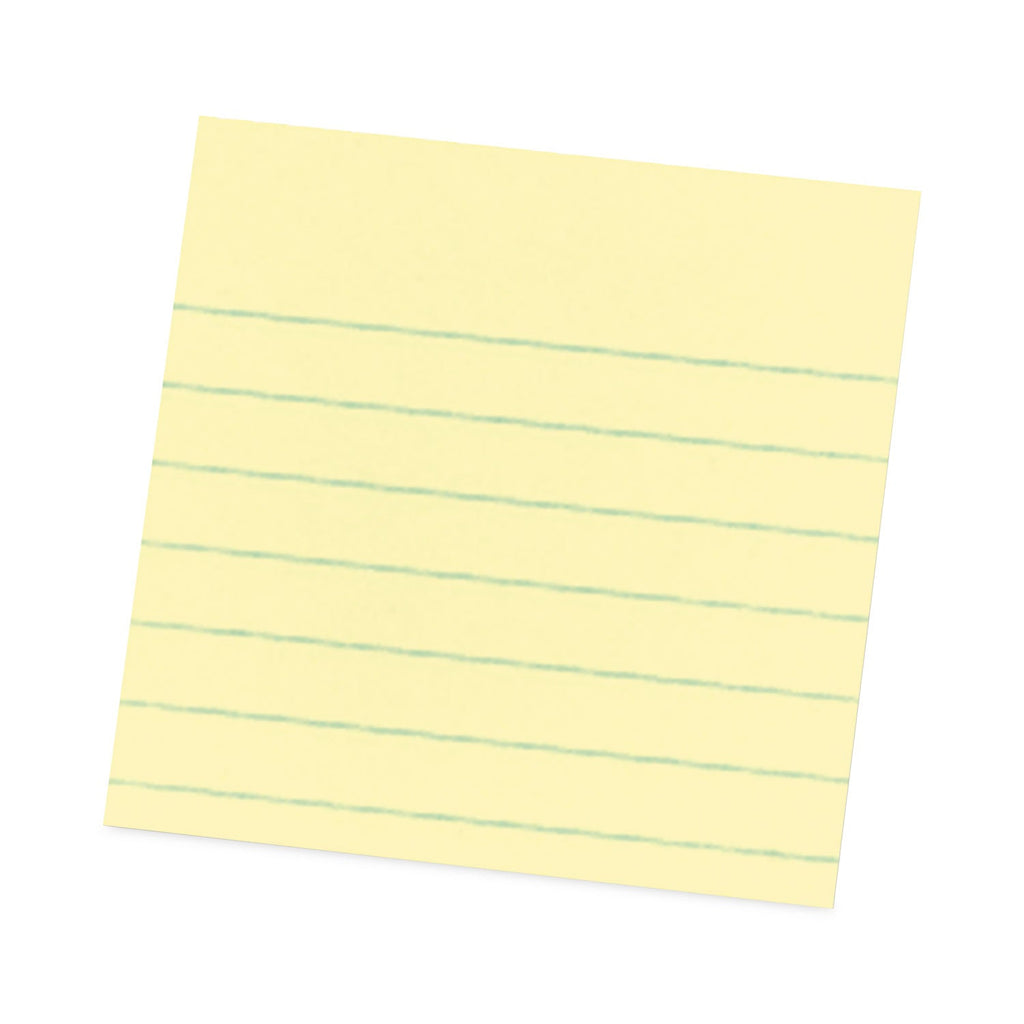 Post-it Pads in Canary Yellow, Cabinet Pack, Note Ruled, 4" x 4", 90 Sheets/Pad, 12 Pads/Pack