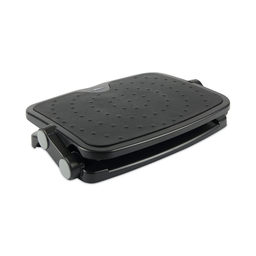 Alera Soft Cushioned Ergonomic Footrest, 14w x 19.63d x 3.75 to 7.5h, Black