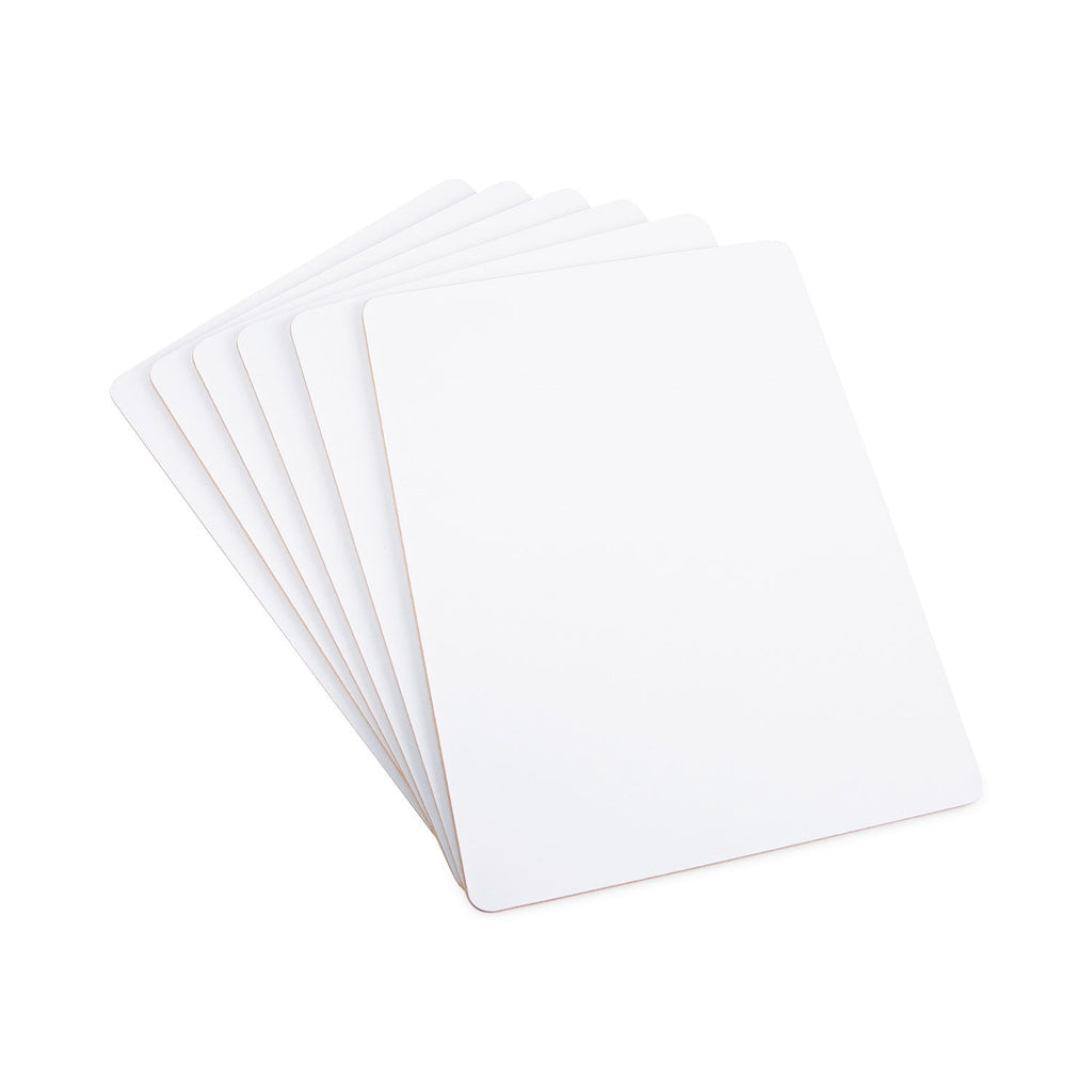 Universal Lap/Learning Dry-Erase Board, 11 3/4" x 8 3/4", White, 6/Pack