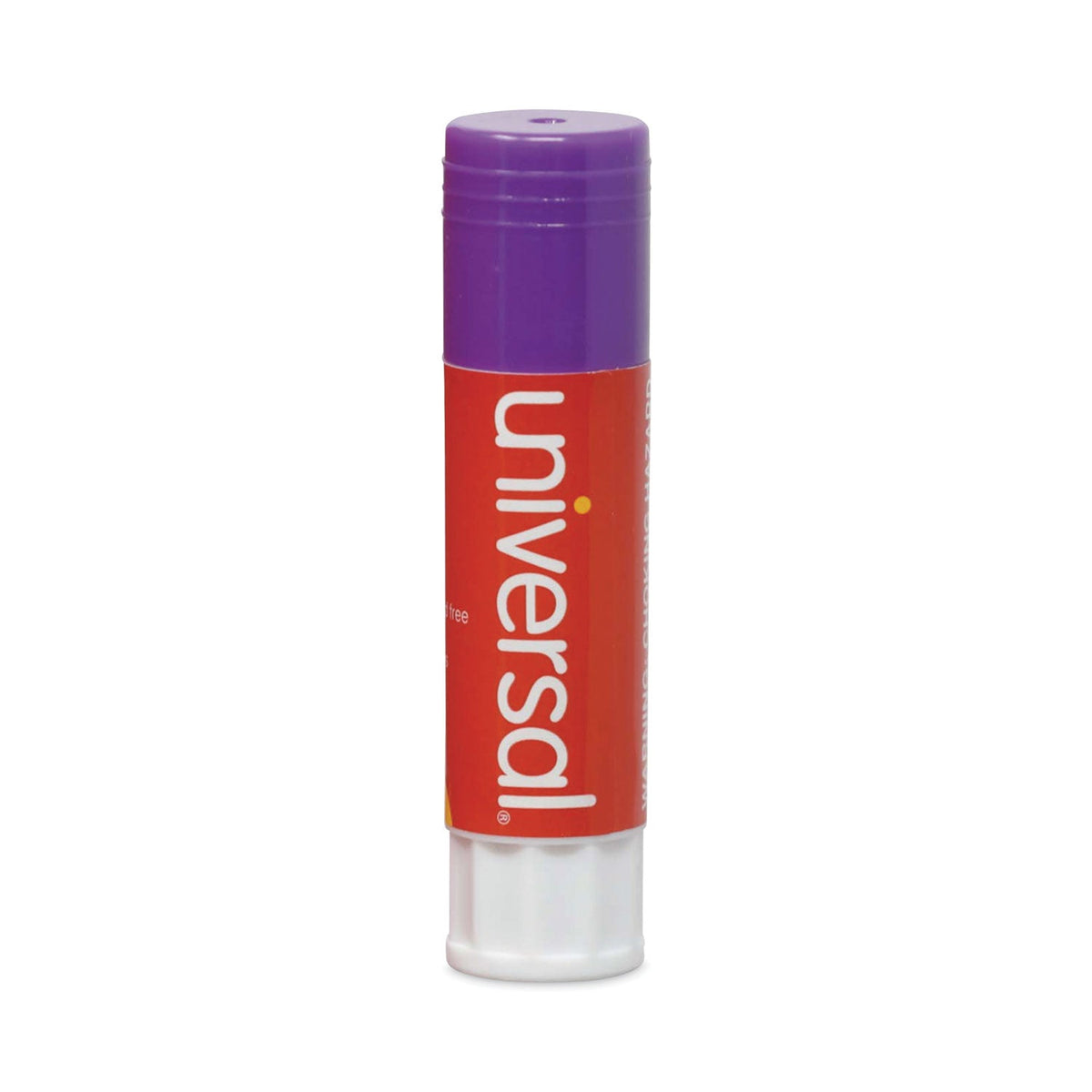 Universal Glue Stick, 1.3 oz, Applies Purple, Dries Clear, 12/Pack