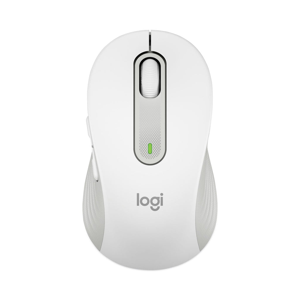 Logitech Signature M650 for Business Wireless Mouse, Large, 2.4 GHz Frequency, 33 ft Wireless Range, Right Hand Use, Off White