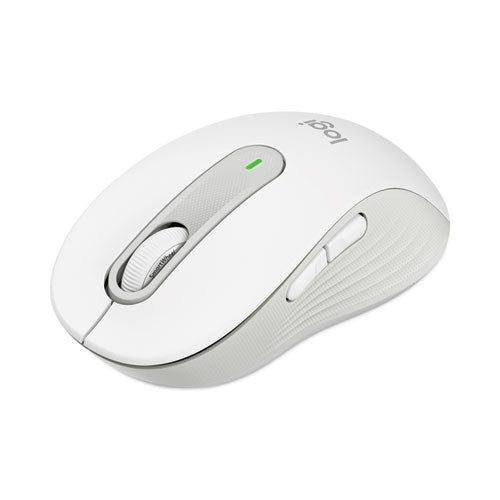 Logitech Signature M650 for Business Wireless Mouse, Large, 2.4 GHz Frequency, 33 ft Wireless Range, Right Hand Use, Off White