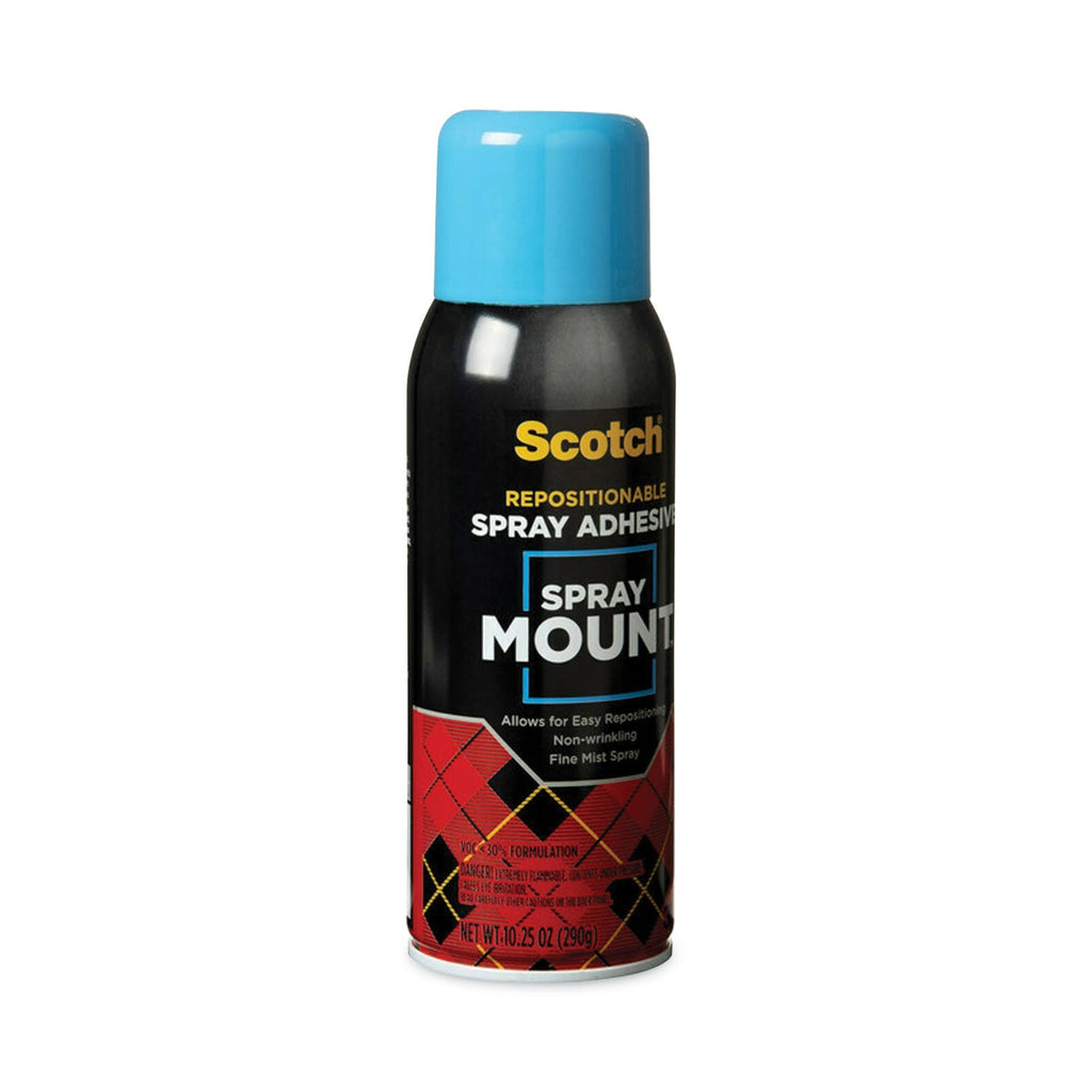 Scotch Spray Mount Repositionable Adhesive, 10.25 oz, Dries Clear