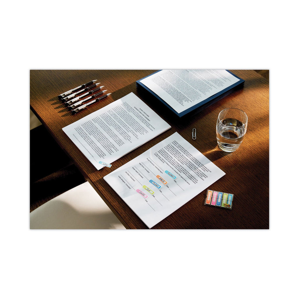 Post-it Arrow Message 1" Prioritization Page Flags, "TO DO", Red/Yellow/Green, 20 Flags/Dispenser, 3 Dispensers/Pack