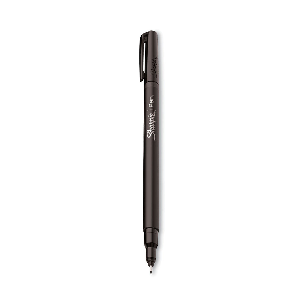 Sharpie Water-Resistant Ink Porous Point Pen Value Pack, Stick, Fine 0.4 mm, Black Ink, Black Barrel, 36/Pack
