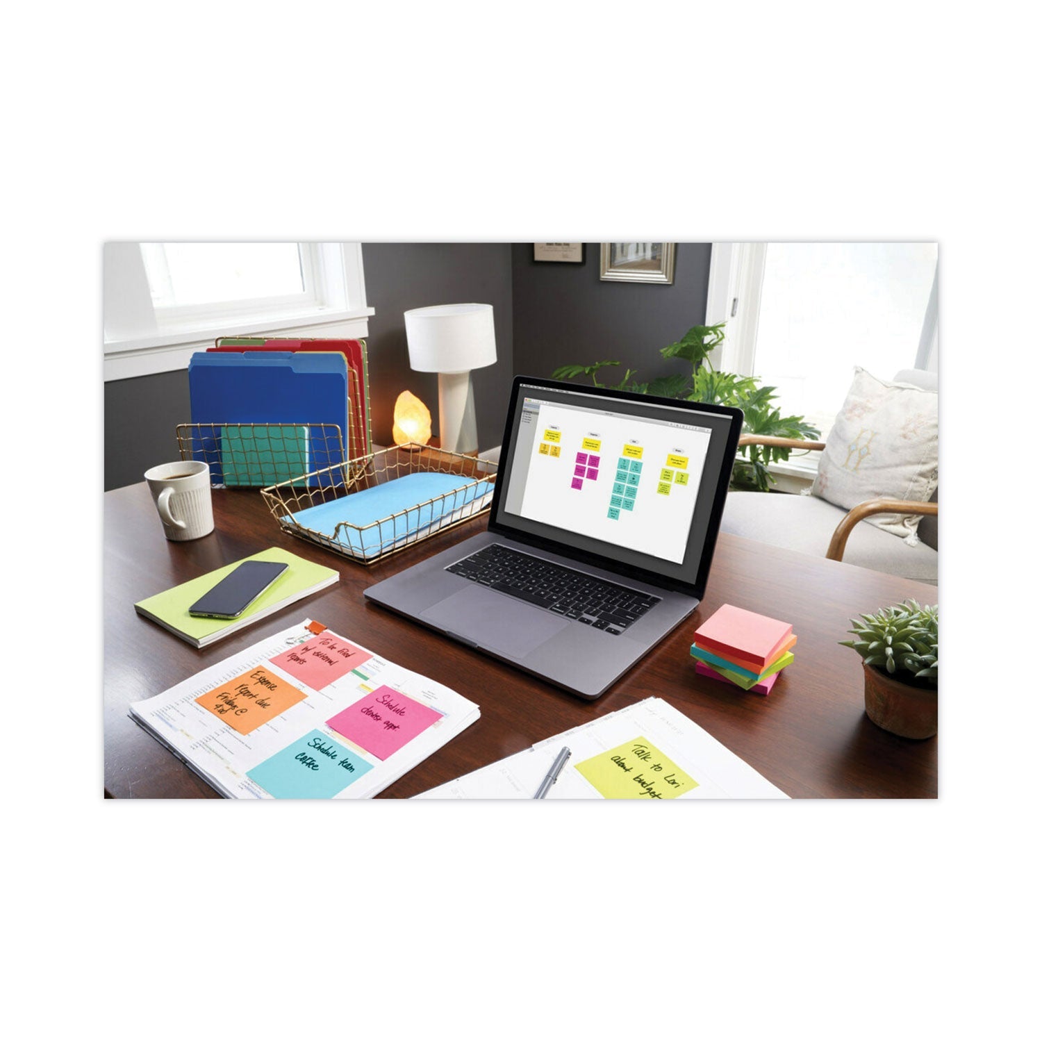 Post-it Original Pads in Poptimistic Collection Colors, 1.38" x 1.88", 100 Sheets/Pad, 12 Pads/Pack