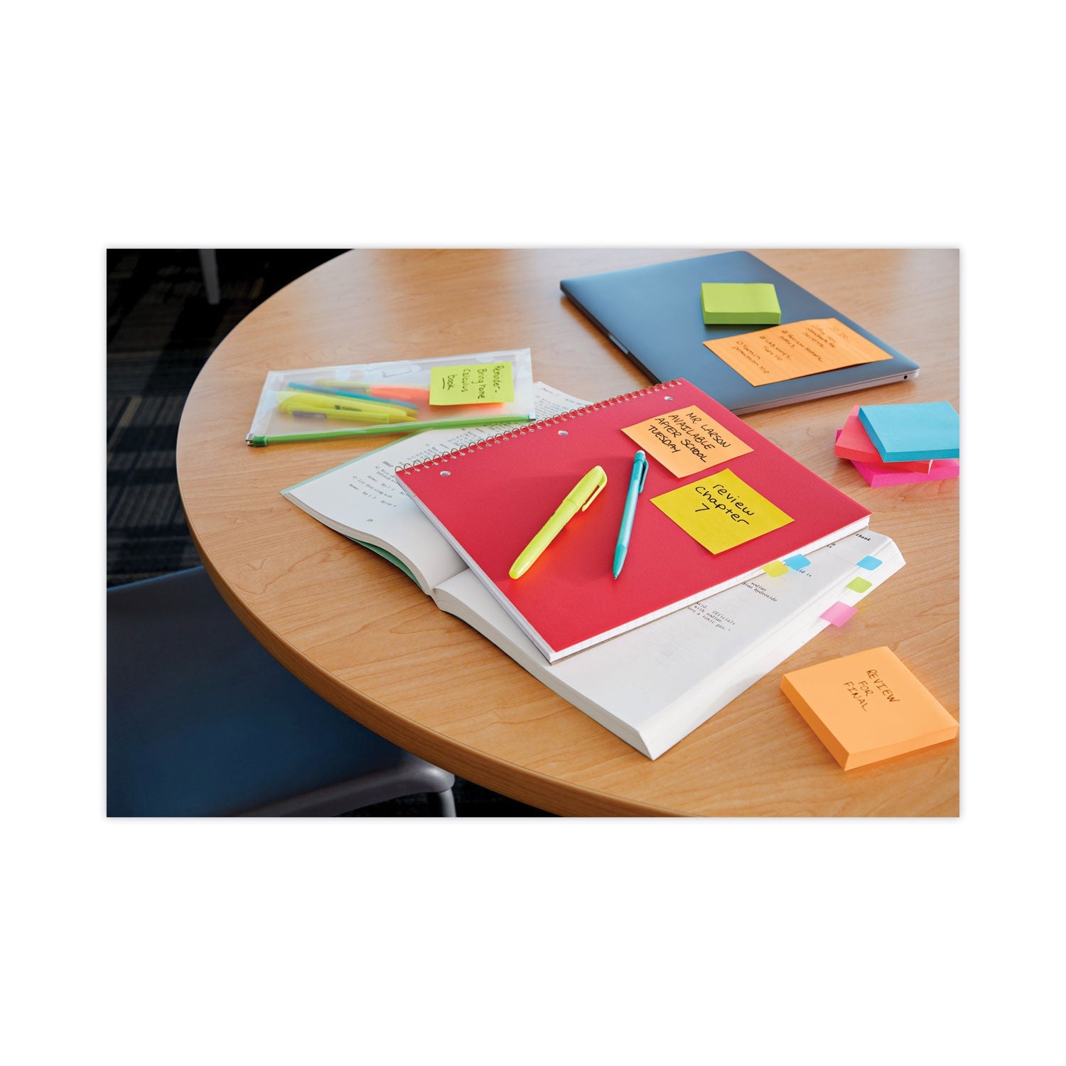 Post-it Original Pads in Floral Fantasy Collection Colors, 3" x 3", 100 Sheets/Pad, 5 Pads/Pack
