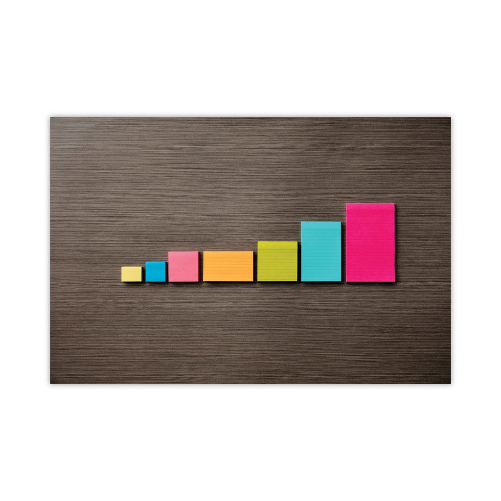 Post-it Original Pads in Floral Fantasy Collection Colors, 3" x 5", 100 Sheets/Pad, 5 Pads/Pack