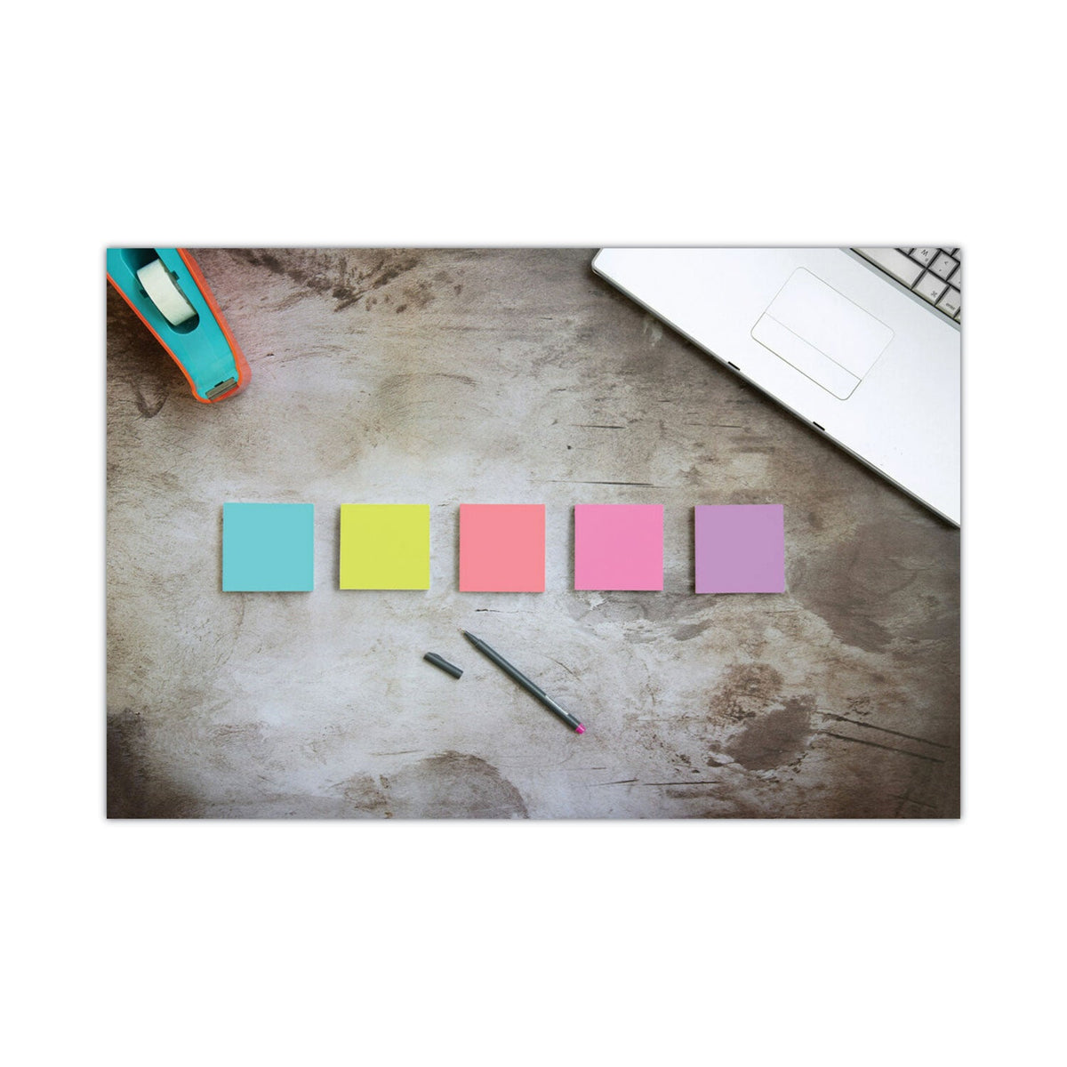 Post-it Pads in Supernova Neon Collection Colors, Cabinet Pack, 3" x 3", 70 Sheets/Pad, 24 Pads/Pack