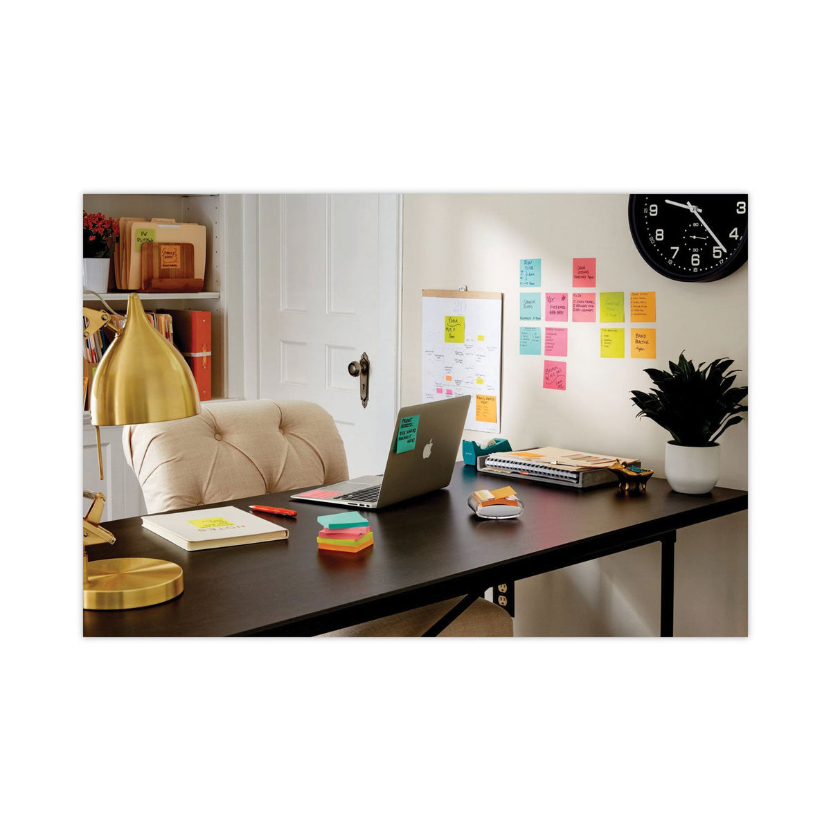 Post-it Pads in Supernova Neon Collection Colors, Cabinet Pack, 3" x 3", 70 Sheets/Pad, 24 Pads/Pack