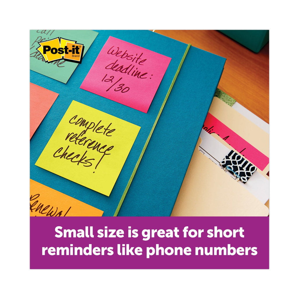 Post-it Original Pop-up Refill, 3" x 3", Poptimistic Collection Colors, 100 Sheets/Pad, 6 Pads/Pack