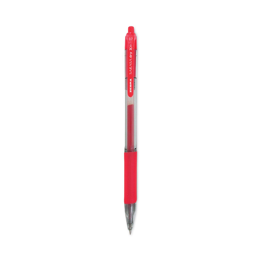 Zebra Sarasa Dry Gel X20 Gel Pen, Retractable, Medium 0.7 mm, Assorted Ink and Barrel Colors, 36/Pack