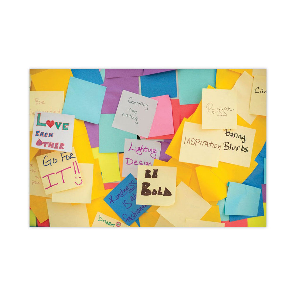 Post-it Original Recycled Note Pads, 3" x 3", Canary Yellow, 100 Sheets/Pad, 12 Pads/Pack