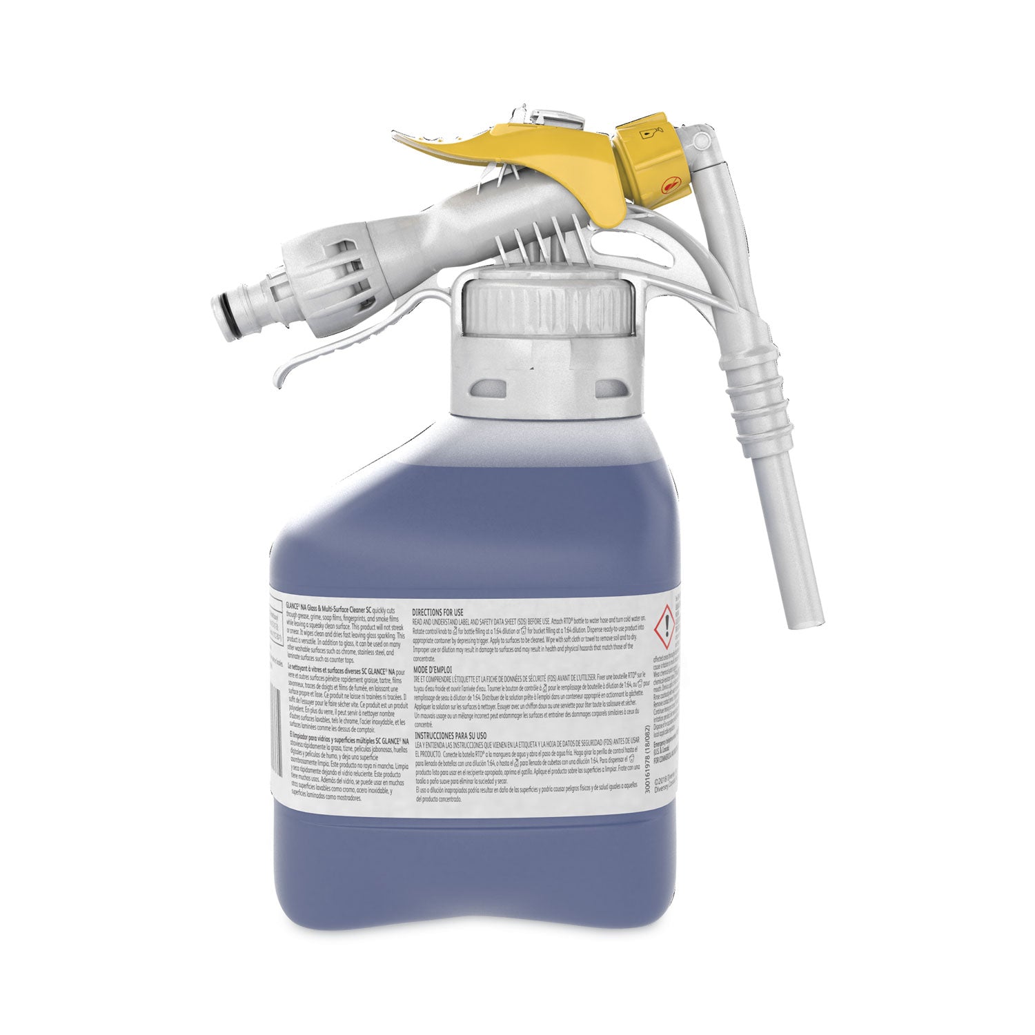 Diversey Glance NA Glass and Multi-Surface Cleaner, 1.5 L, 2/Carton