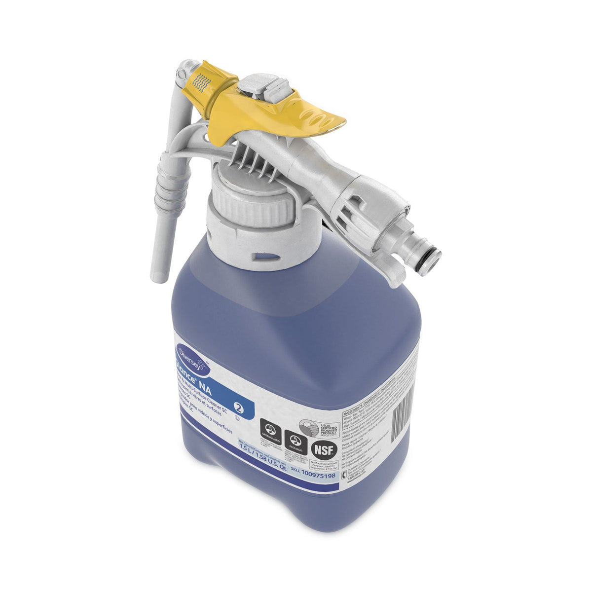 Diversey Glance NA Glass and Multi-Surface Cleaner, 1.5 L, 2/Carton