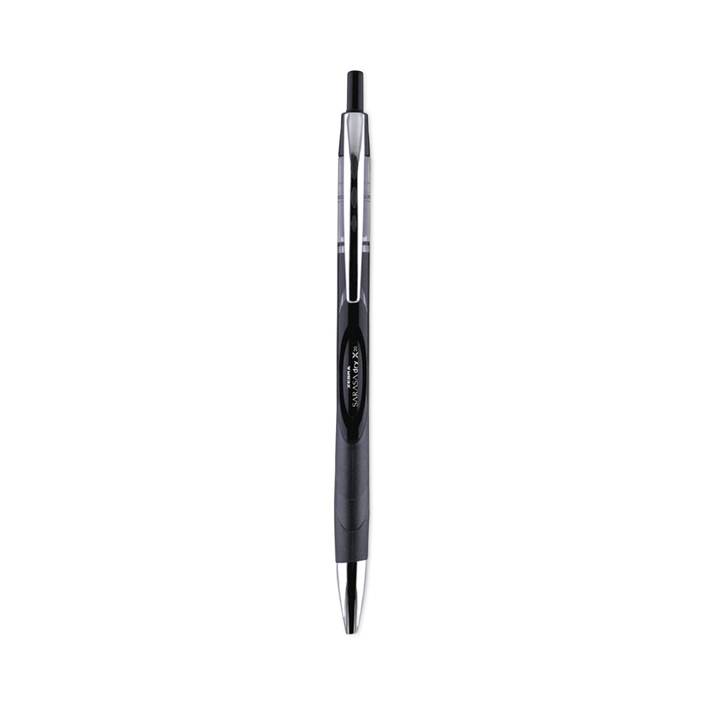 Zebra Sarasa Dry Gel X30 Gel Pen, Retractable, Medium 0.7 mm, Black Ink, Black Barrel, 24/Pack