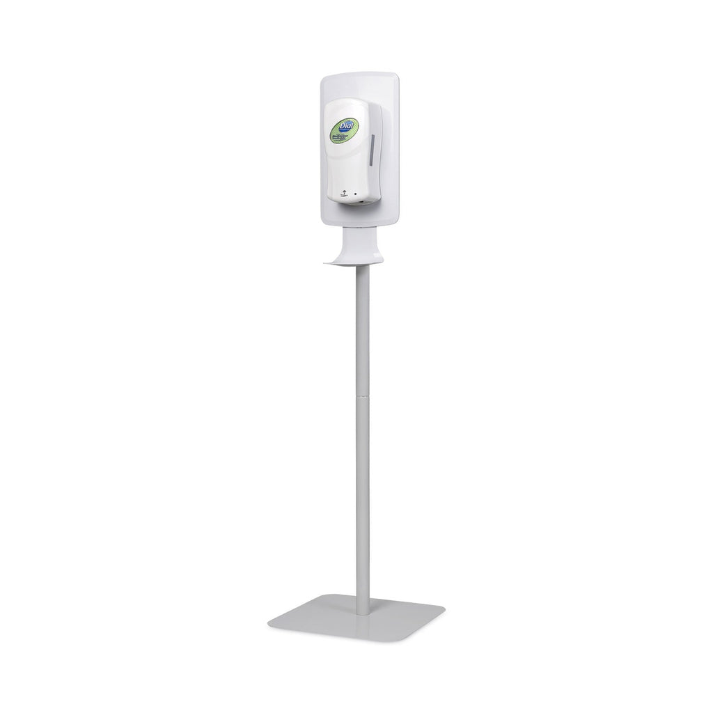 Dial FIT Touch Free Dispenser Floor Stand, 15.7 x 15.7 x 58.3, White