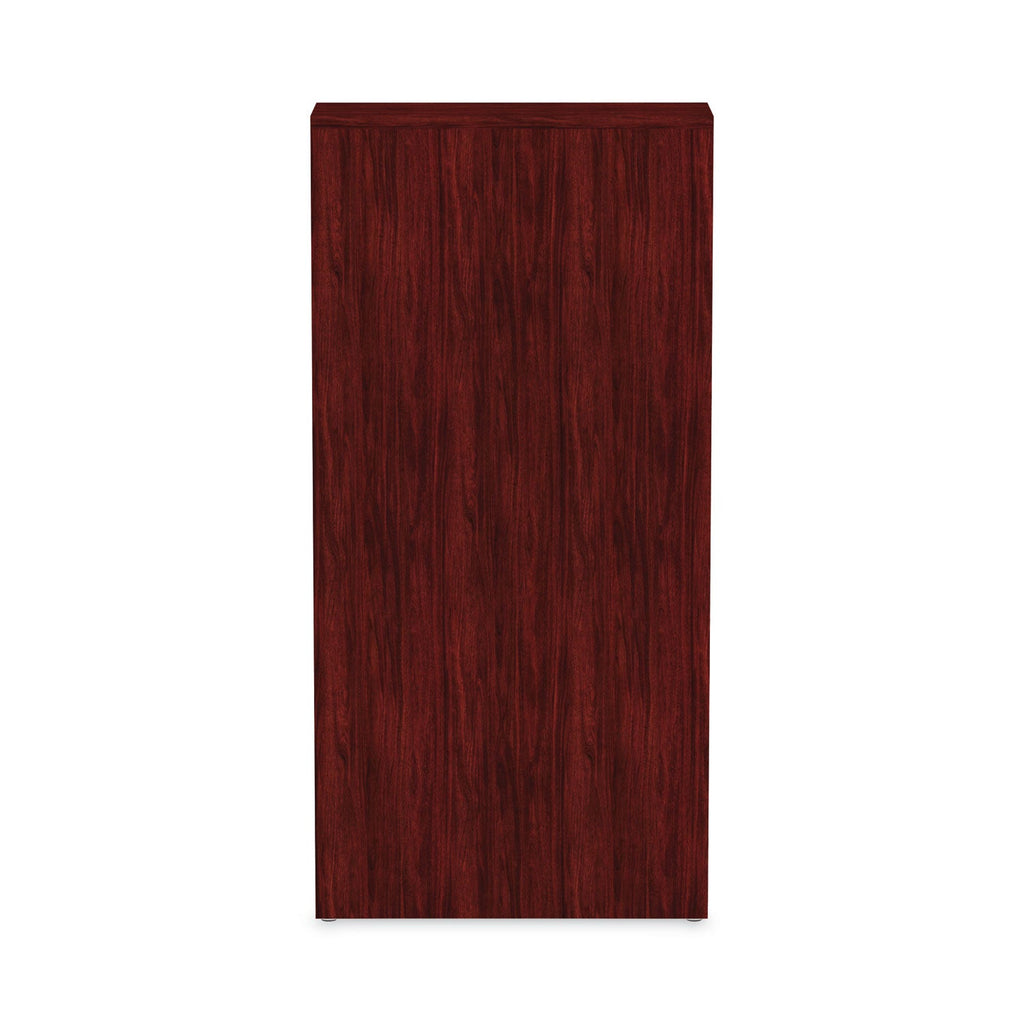 Alera Valencia Series Bookcase, Five-Shelf, 31.75w x 14d x 64.75h, Mahogany