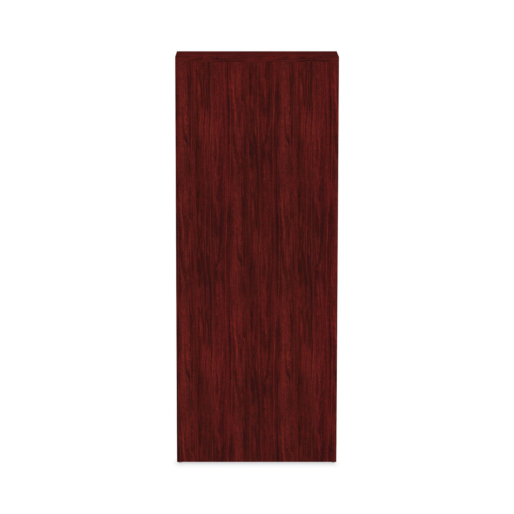 Alera Valencia Series Bookcase, Six-Shelf, 31.75w x 14d x 80.25h, Mahogany