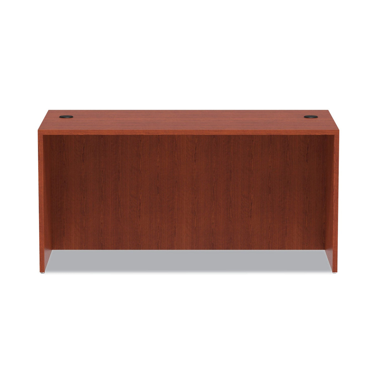 Alera Valencia Series Straight Front Desk Shell, 59.13" x 29.5" x 29.63", Medium Cherry