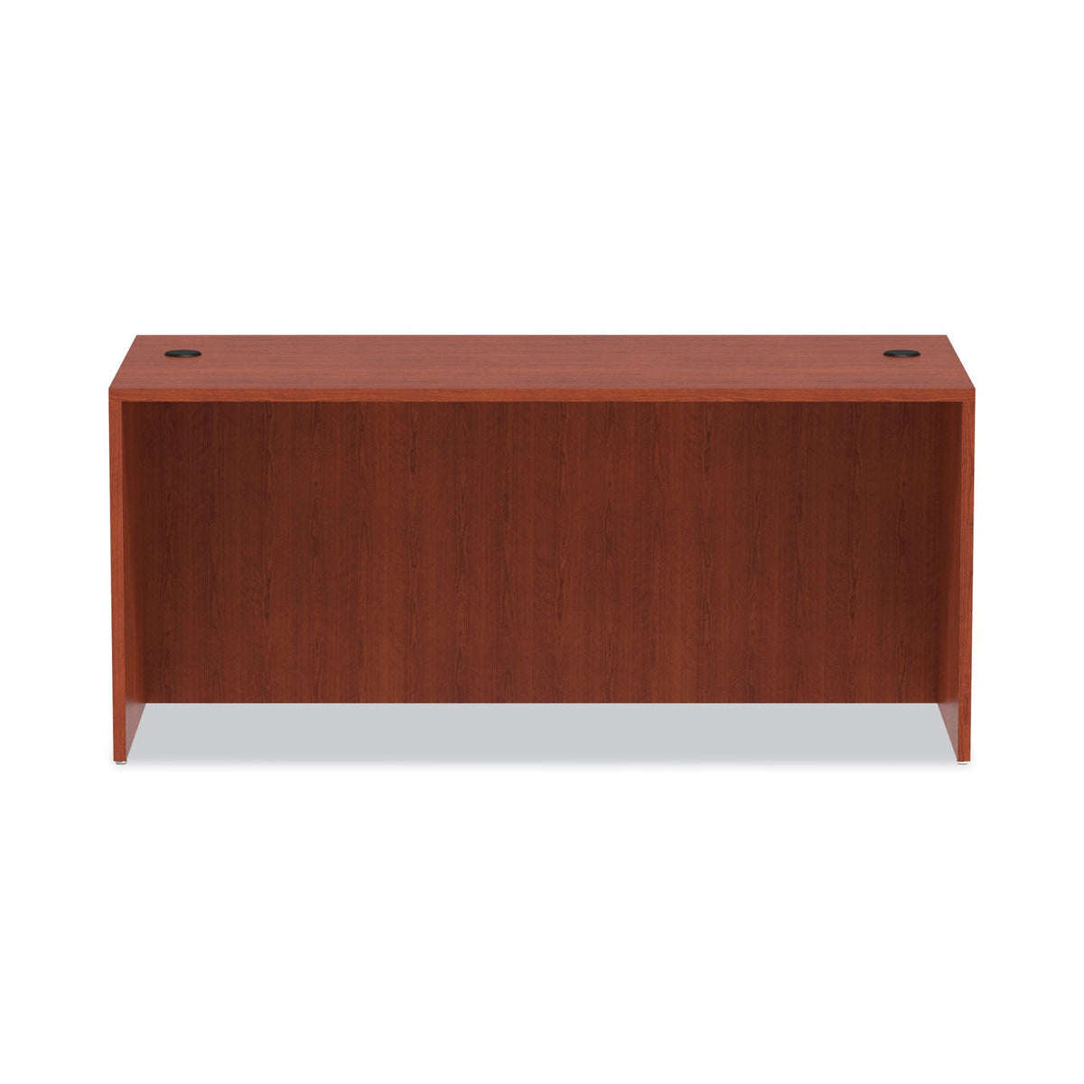 Alera Valencia Series Straight Front Desk Shell, 65" x 29.5" x 29.63", Medium Cherry