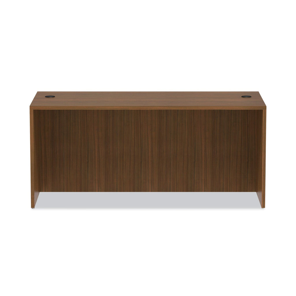 Alera Valencia Series Straight Front Desk Shell, 65" x 29.5" x 29.63", Modern Walnut