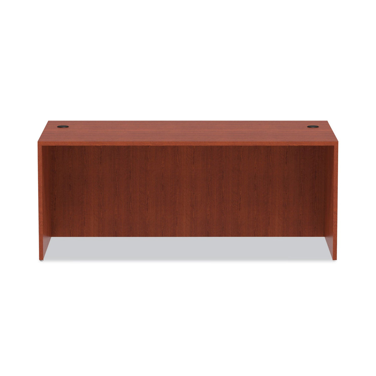 Alera Valencia Series Straight Front Desk Shell, 71" x 35.5" x 29.63", Medium Cherry