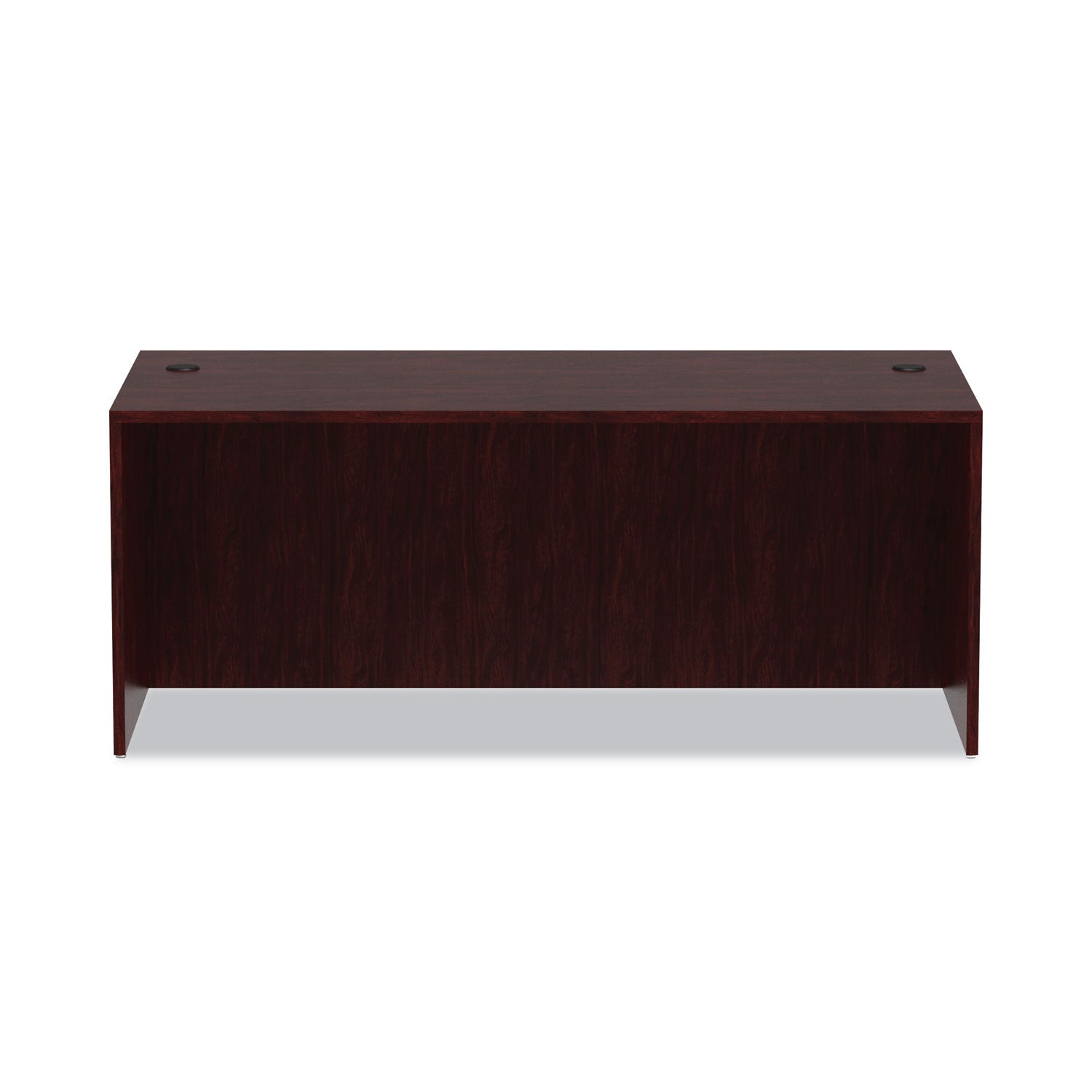 Alera Valencia Series Straight Front Desk Shell, 71" x 35.5" x 29.63", Mahogany