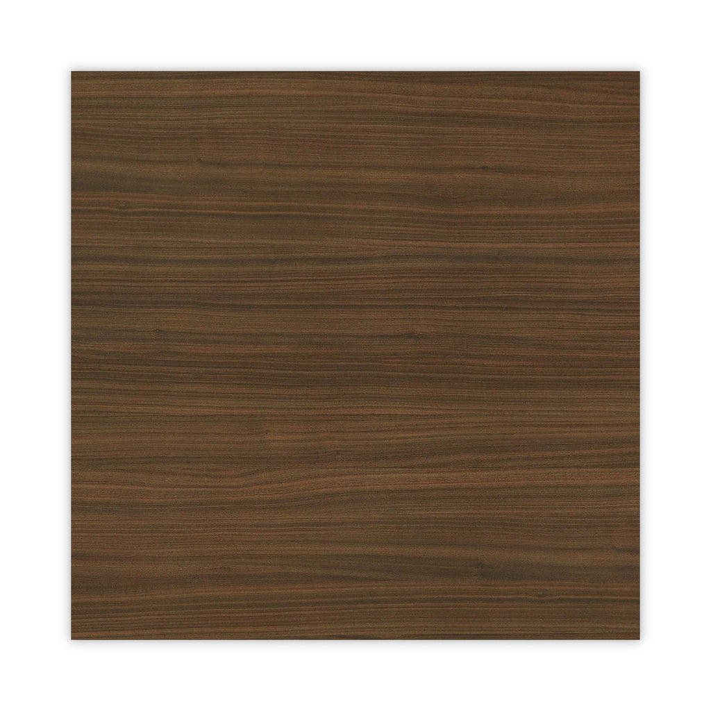 Alera Valencia Series Hutch with Doors, 4 Compartments, 64.75w x 15d x 35.38h, Modern Walnut
