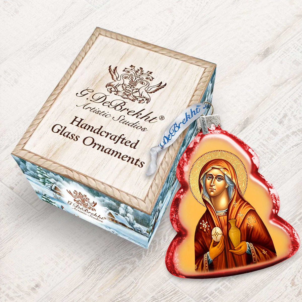 Maria Magdalena Mercury Glass Ornament by G. DeBrekht - Nativity Holiday Decor - 772022-2