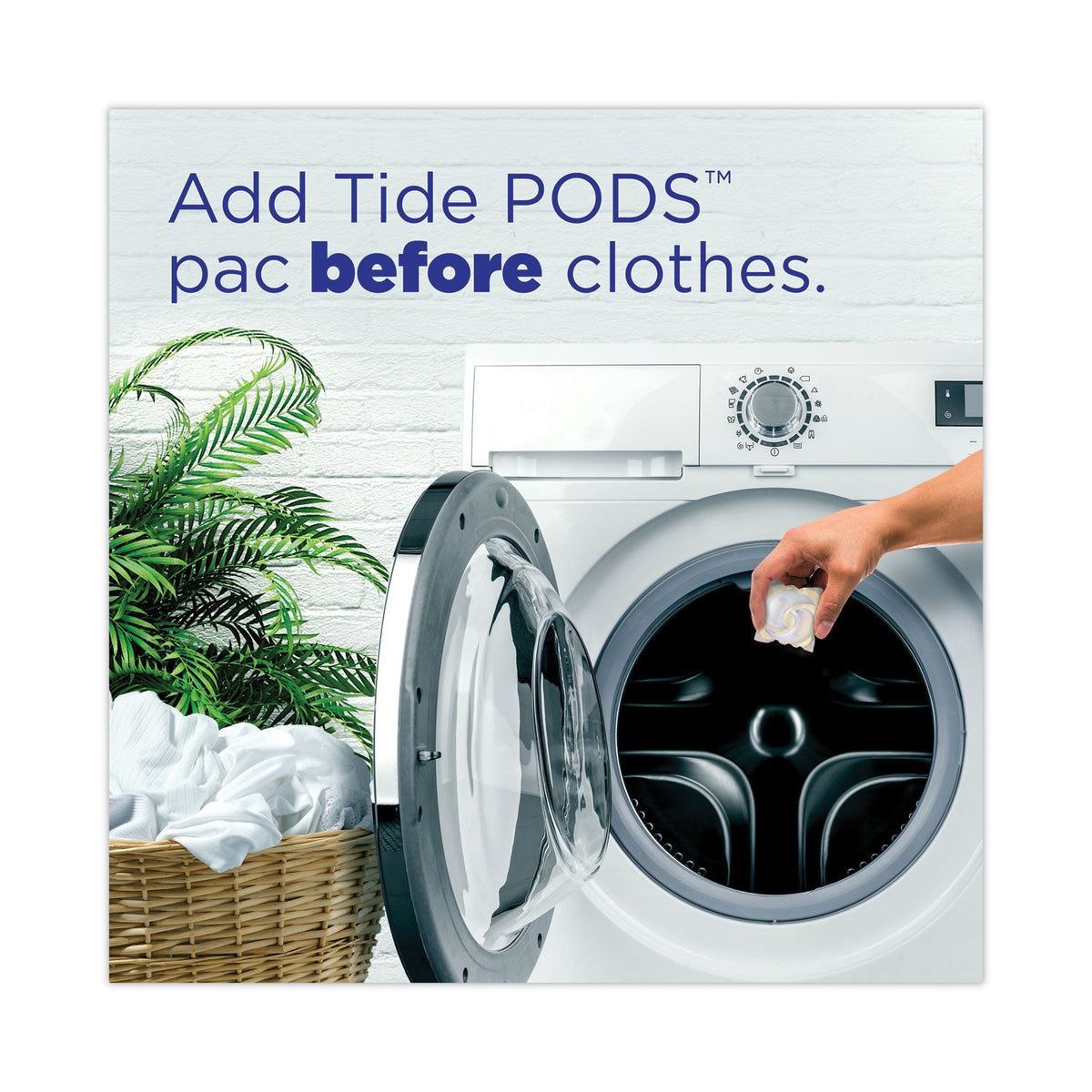 Tide Pods, Unscented, 81 Pods/Tub, 4 Tubs Carton