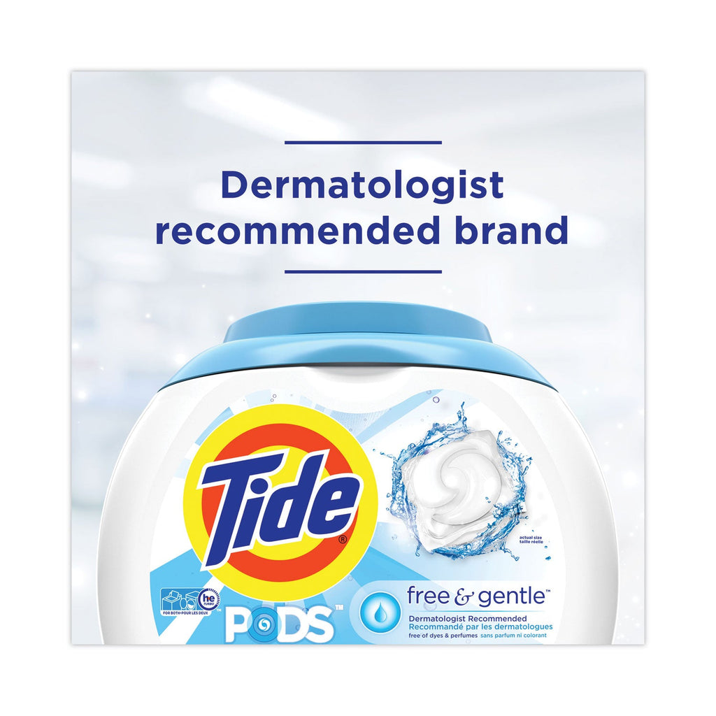 Tide Pods, Unscented, 81 Pods/Tub, 4 Tubs Carton