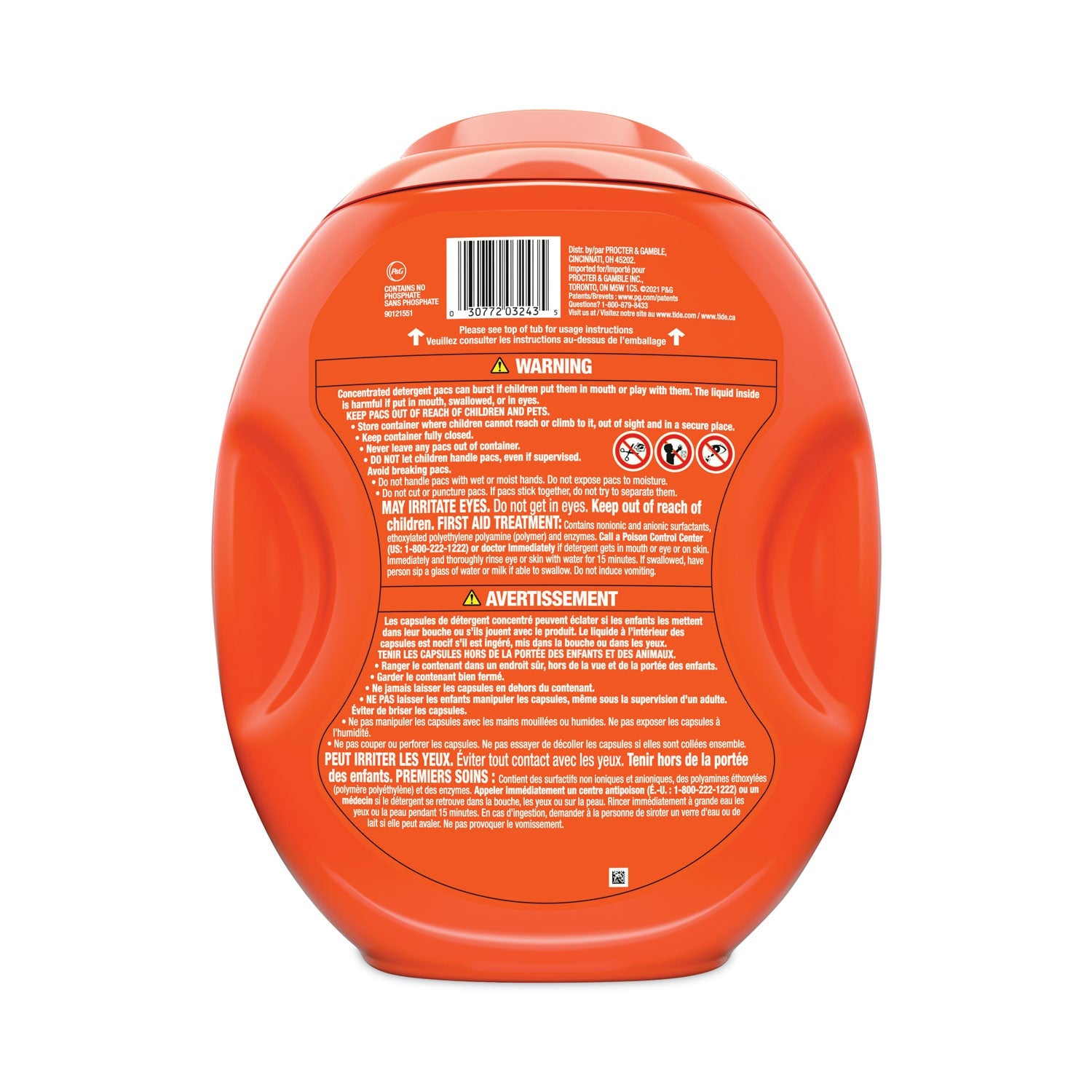 Tide Pods, Tide Original, 112 Pods/Tub, 4 Tubs/Carton