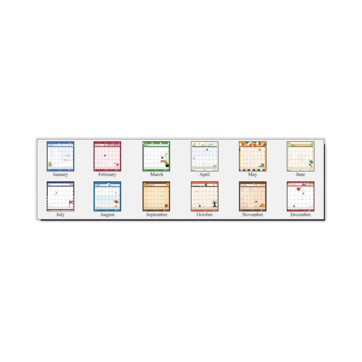 House of Doolittle Recycled Seasonal Wall Calendar, Earthscapes Illustrated Seasons Artwork, 12 x 12, 12-Month (Jan to Dec): 2023