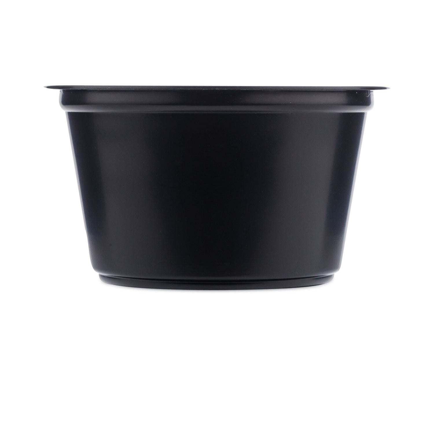 SupplyCaddy Portion Cups, 2 oz, Black, 2,500/Carton