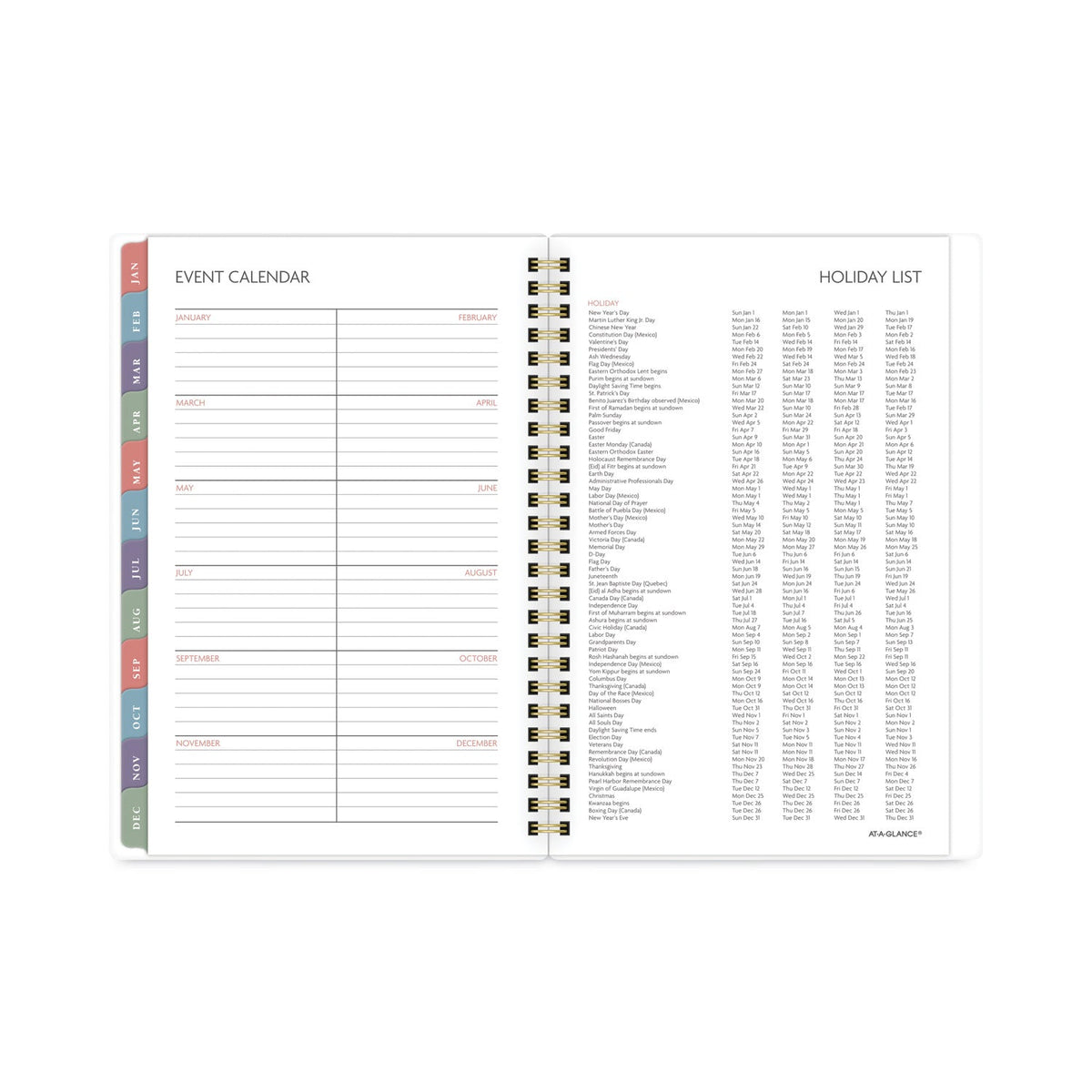 AT-A-GLANCE Badge Hand Drawn Geo Weekly/Monthly Planner, Badge Geo Artwork, 8.5x5.5, Blue/White Cover, 13-Month(Jan to Jan): 2023 to 2024