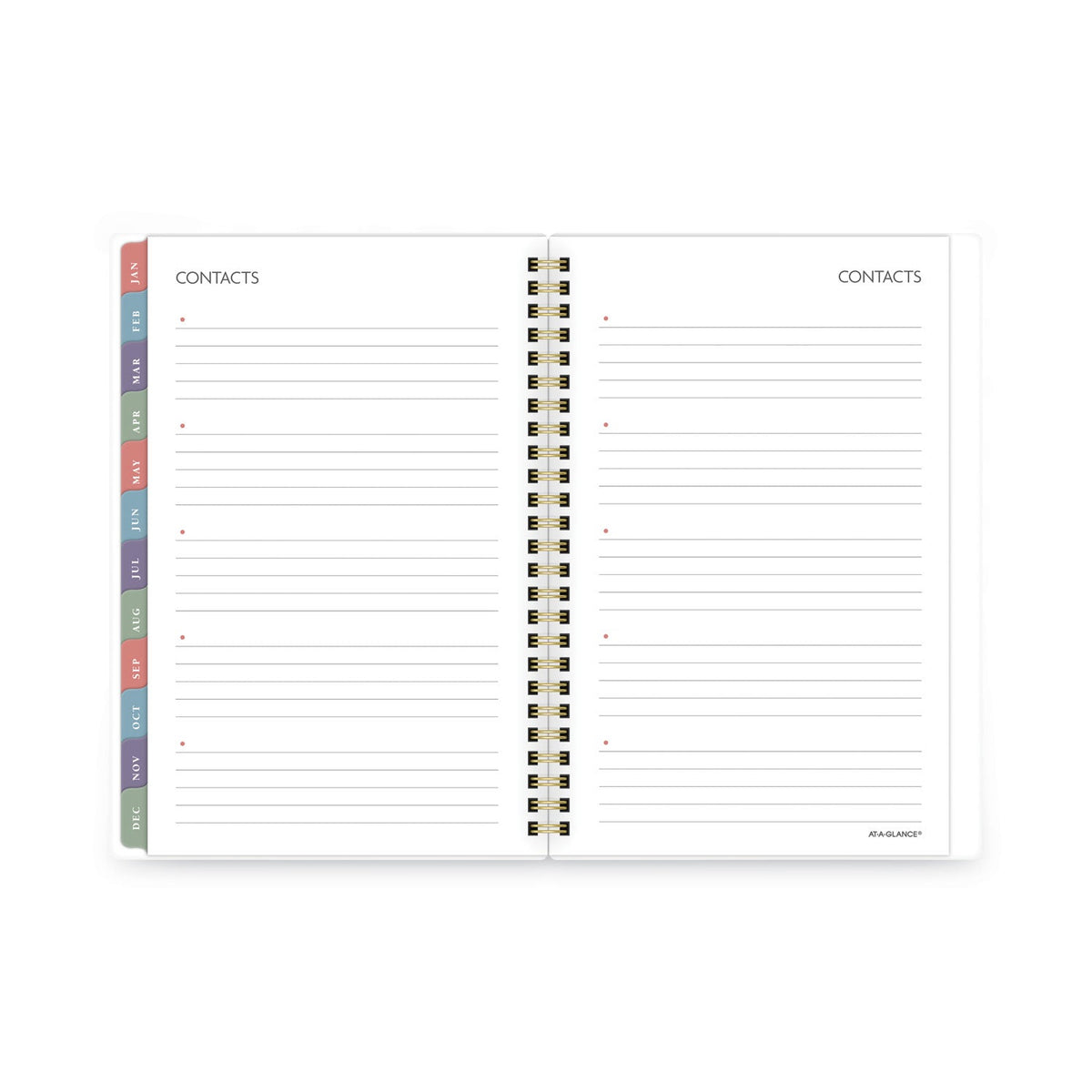 AT-A-GLANCE Badge Hand Drawn Geo Weekly/Monthly Planner, Badge Geo Artwork, 8.5x5.5, Blue/White Cover, 13-Month(Jan to Jan): 2023 to 2024