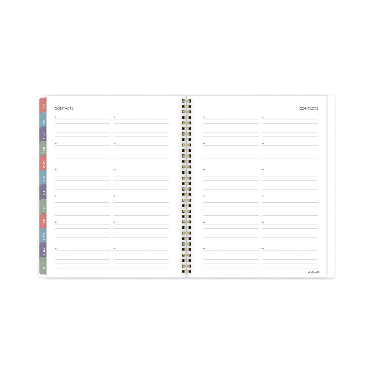 AT-A-GLANCE Badge Hand Drawn Geo Weekly/Monthly Planner, Badge Geo Artwork, 11x8.5, Blue/White Cover, 13-Month(Jan to Jan): 2023 to 2024