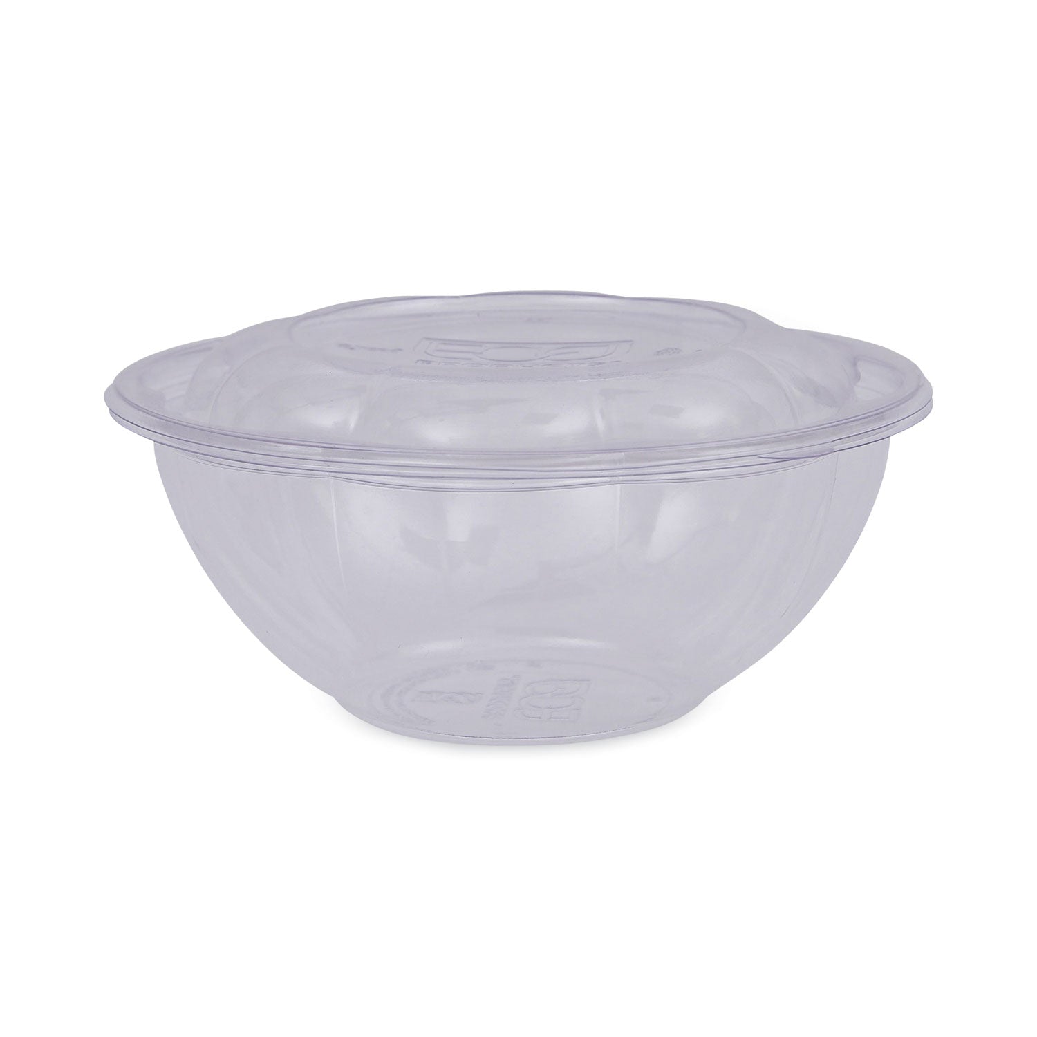 Eco-Products Renewable and Compostable Salad Bowls with Lids, 24 oz, Clear, Plastic, 50/Pack, 3 Packs/Carton