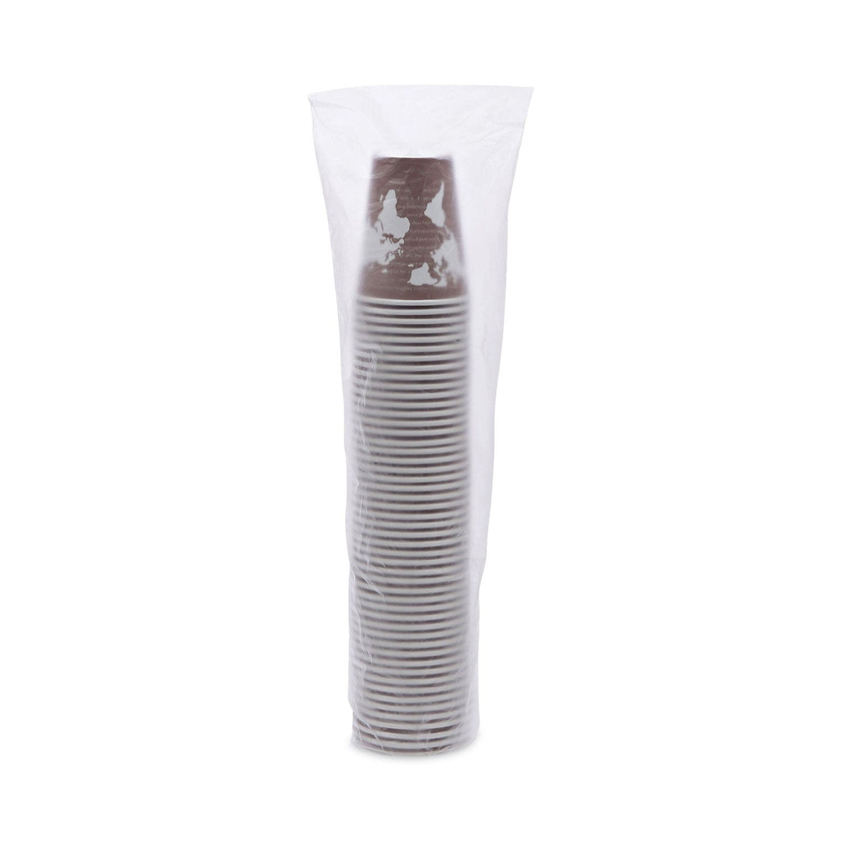 Eco-Products World Art Renewable and Compostable Hot Cups, 8 oz, Plum, 50/Pack