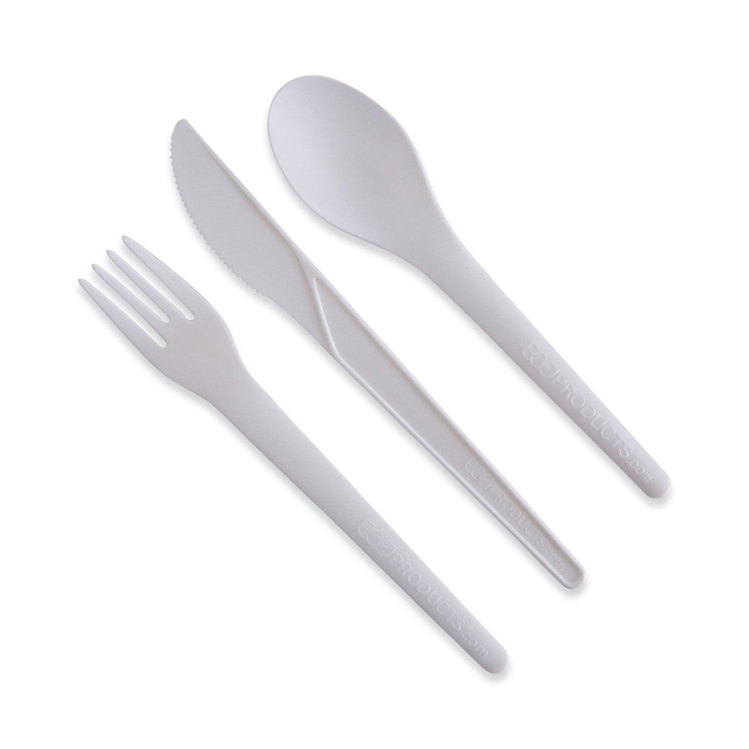 Eco-Products Plantware Compostable Cutlery, Knife, 6", Pearl White, 50/Pack, 20 Pack/Carton