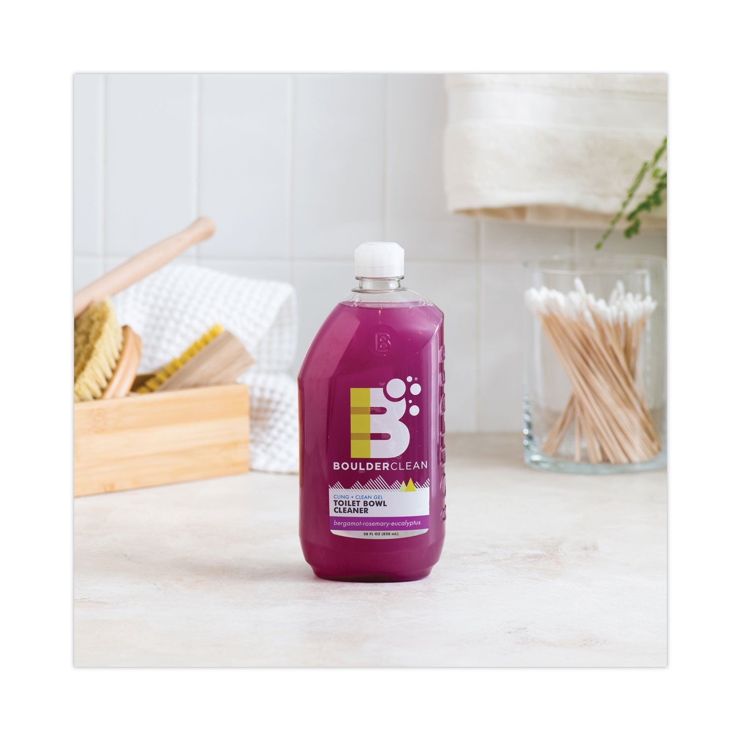 Boulder Clean Toilet Bowl Cleaner, Bergamont, Rosemary and Eucalyptus, 28 oz Bottle