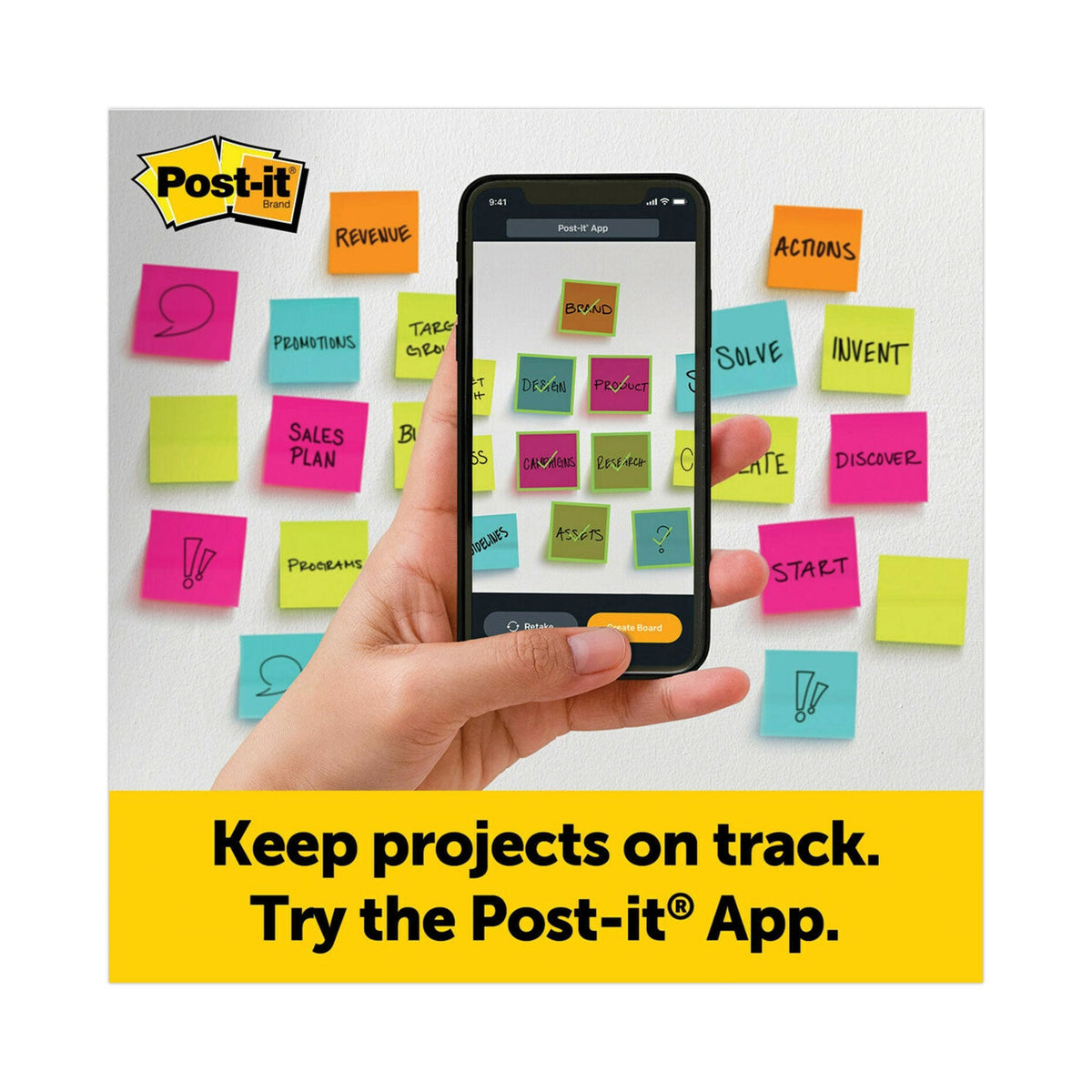 Post-it Vertical-Orientation Self-Stick Easel Pad Value Pack, Unruled, 25 x 30, White, 30 Sheets, 6/Carton