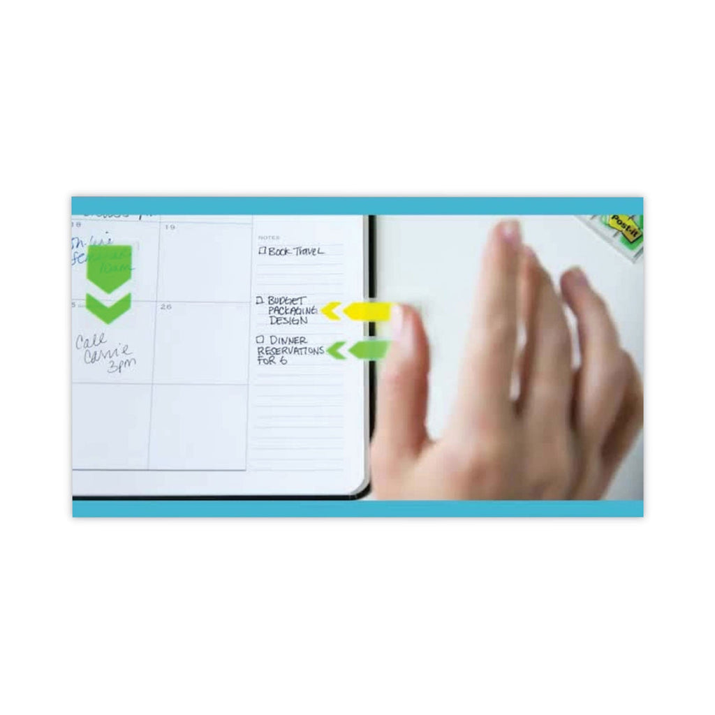Post-it Marking Page Flags in Dispensers, Yellow, 50 Flags/Dispenser, 12 Dispensers/Box