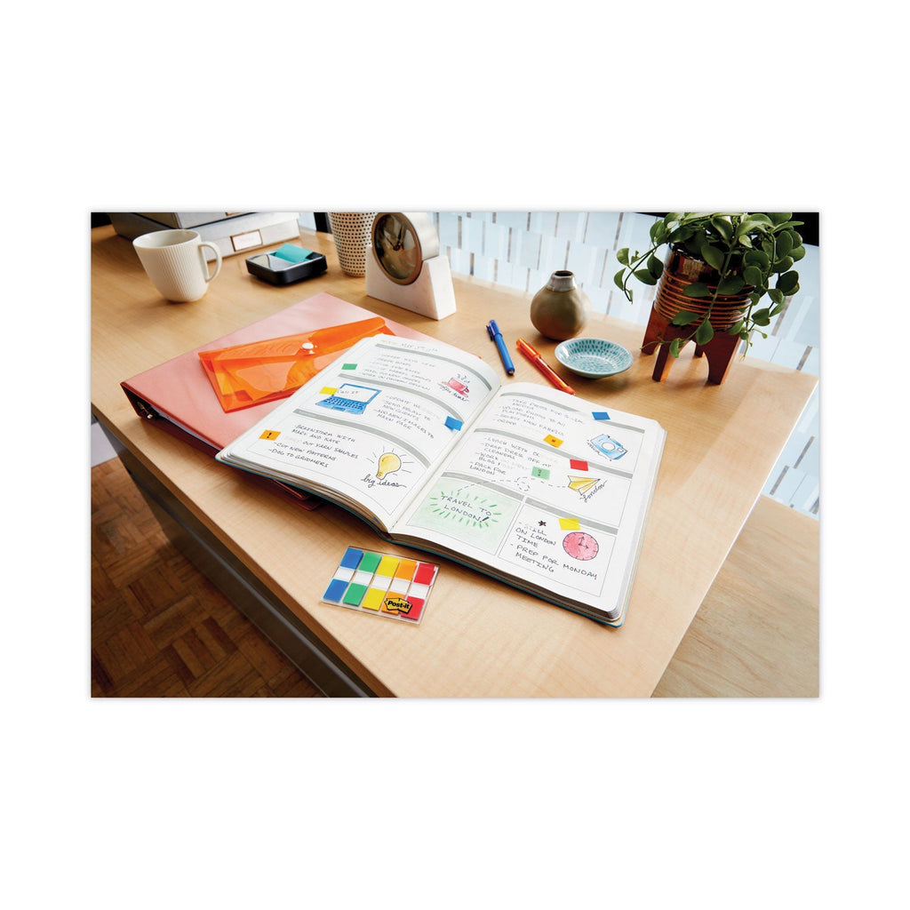 Post-it 0.5" and 1" Page Flag Value Pack, Nine Assorted Colors, 320/Pack