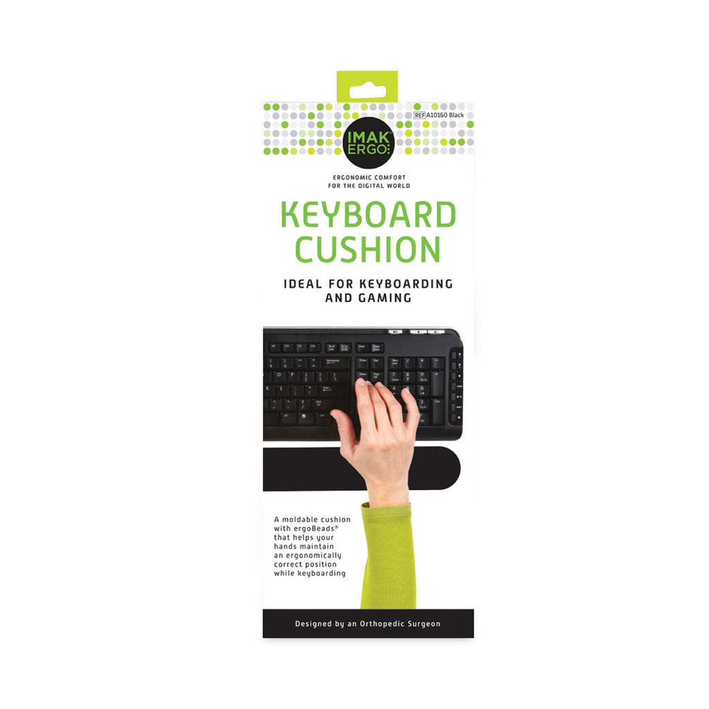 IMAK Keyboard Wrist Cushion, 17.75 x 3, Black