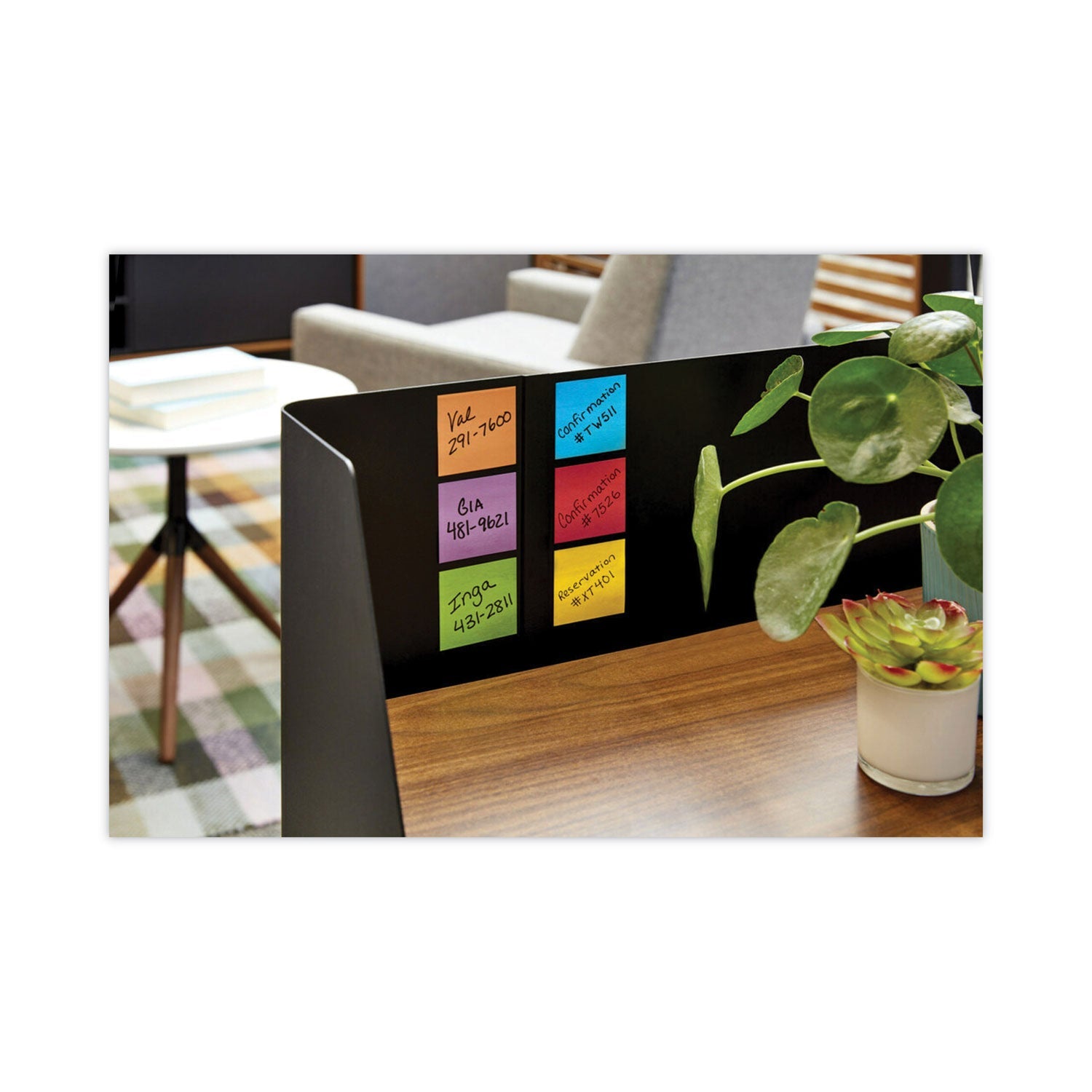 Post-it Pads in Energy Boost Collection Colors, 2" x 2", 90 Sheets/Pad, 8 Pads/Pack