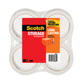 Scotch Storage Tape, 3" Core, 1.88" x 54.6 yds, Clear, 4/Pack
